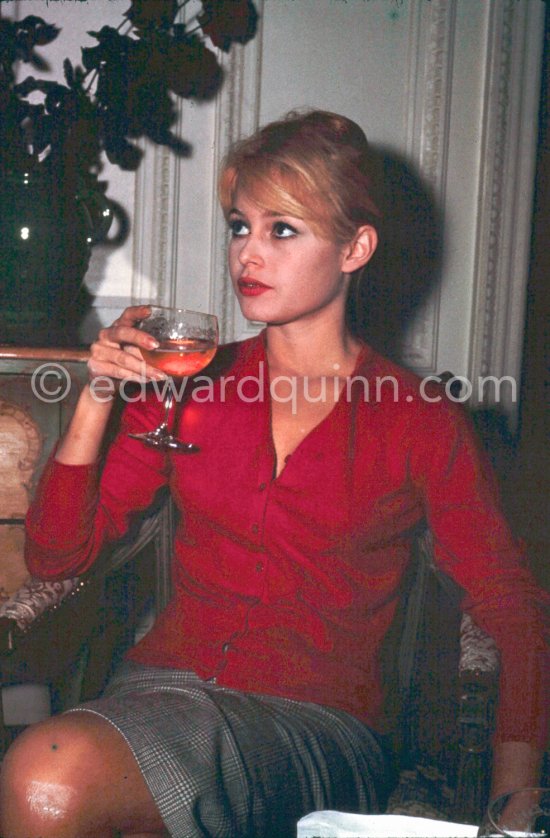 Brigitte Bardot at the Hotel Negresco. Nice 1958. - Photo by Edward Quinn