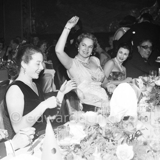Bettina, French fashion model, flirt of Aly Khan, Begum Aga Khan, Aristotle Onassis. New Year’s Eve gala, Monte Carlo 1956. - Photo by Edward Quinn