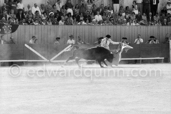 Luis Miguel Dominguin. Corrida Arles 1960. A bullfight Picasso attended (see "Picasso"). - Photo by Edward Quinn