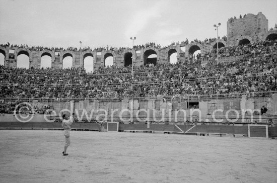 Luis Miguel Dominguin. Corrida Arles 1960. A bullfight Picasso attended (see "Picasso"). - Photo by Edward Quinn