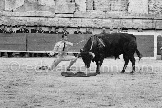Luis Miguel Dominguin. Arles 1960. A bullfight Picasso attended (see "Picasso"). - Photo by Edward Quinn