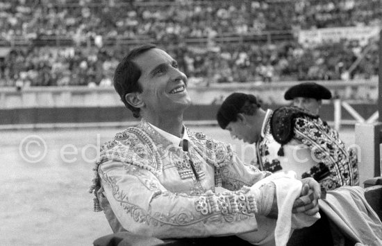 Luis Miguel Dominguin. Nimes 1960. A bullfight Pablo Picasso attended (see "Pablo Picasso"). - Photo by Edward Quinn