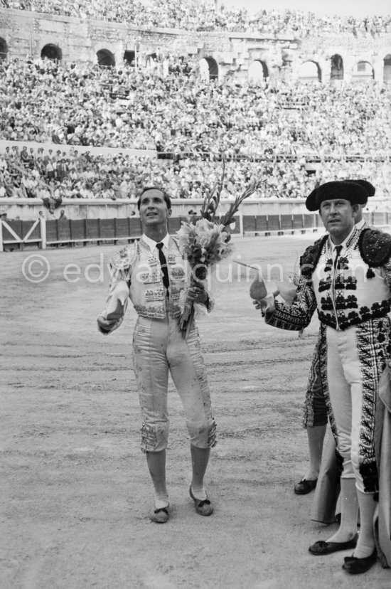 Luis Miguel Dominguin. Corrida Nimes 1960. A bullfight Picasso attended (see "Picasso"). - Photo by Edward Quinn