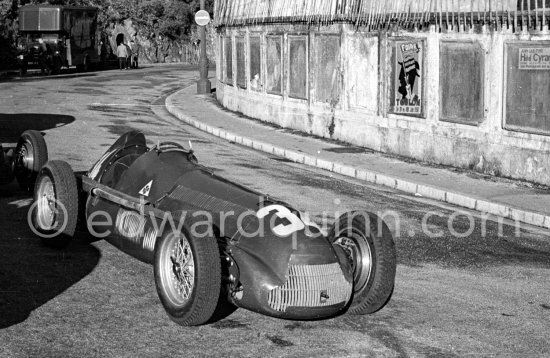 Alfa Romeo 158 Alfetta of Juan Manuel Fangio, winner of the Monaco Grand Prix 1950. - Photo by Edward Quinn