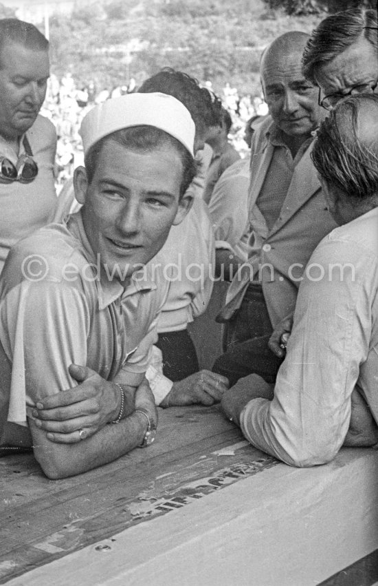 Stirling Moss. Monaco Grand Prix 1952, transformed into a race for sports cars. This was a two day event, the Sunday for the up to 2 litres (Prix de Monte Carlo), the Monday for the bigger engines, (Monaco Grand Prix). - Photo by Edward Quinn