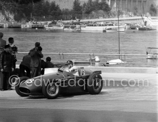Horace H. Gould, (18) Maserati 250F. Monaco Grand Prix 1956. - Photo by Edward Quinn