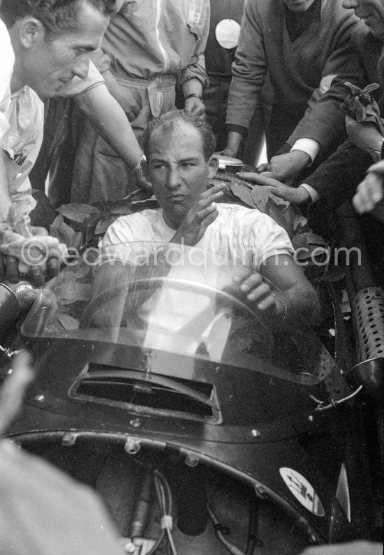 The winner: Stirling Moss on Maserati 250F. Monaco Grand Prix 1956. - Photo by Edward Quinn