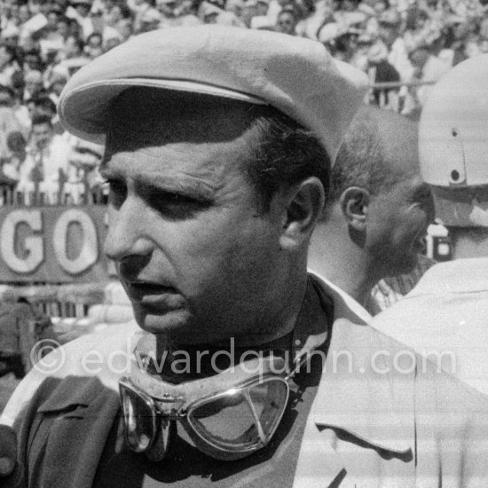Juan Manuel Fangio. Monaco Grand Prix 1956 - Photo by Edward Quinn