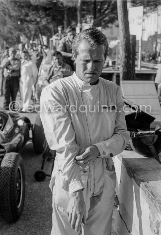Peter Collins. Monaco Grand Prix 1957. - Photo by Edward Quinn