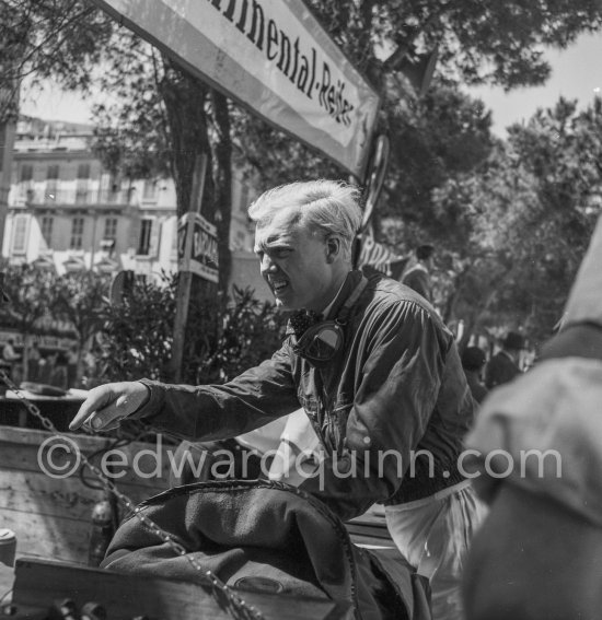 Mike Hawthorn. Monaco Grand Prix 1957. - Photo by Edward Quinn
