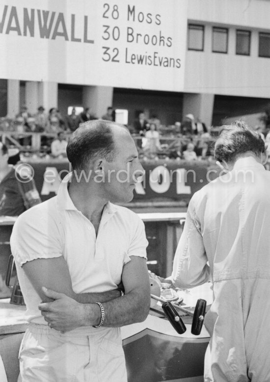 Stirling Moss. Monaco Grand Prix 1958. - Photo by Edward Quinn