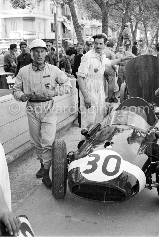 Stirling Moss, (30) Cooper-Climax T51. Monaco Grand Prix 1959. - Photo by Edward Quinn