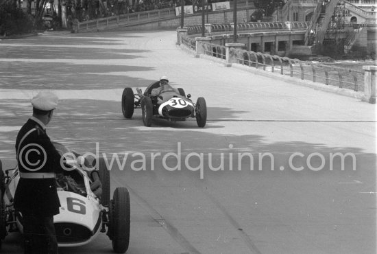 Stirling Moss, (30) Cooper-Climax T51. Monaco Grand Prix 1959. - Photo by Edward Quinn