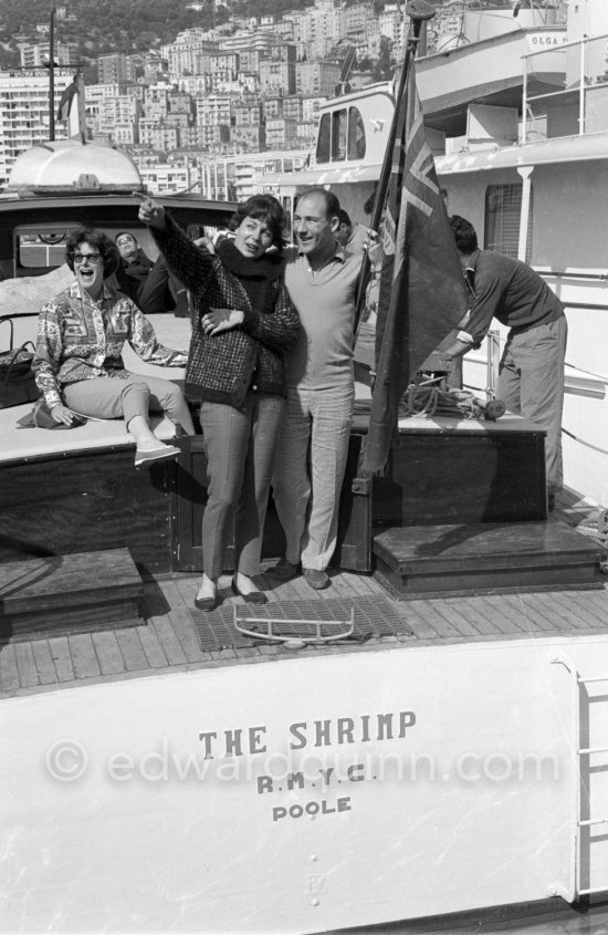 Stirling Moss, his wife Katie and friends on the yacht The Shrimp. Monaco 1959. - Photo by Edward Quinn