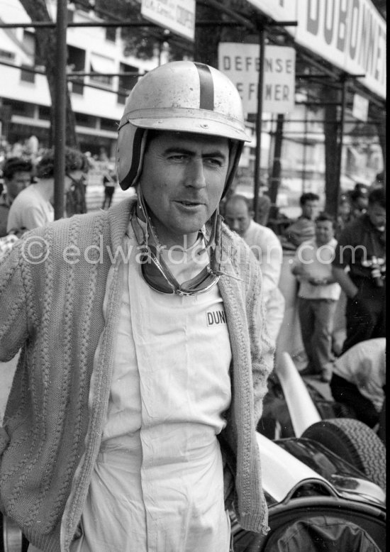 Jack Brabham. Monaco Grand Prix 1960. - Photo by Edward Quinn
