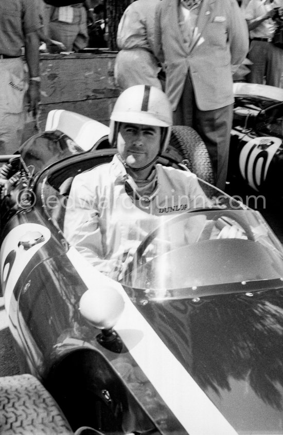 Jack Brabham, (8) Cooper T53. Monaco Grand Prix 1960. - Photo by Edward Quinn