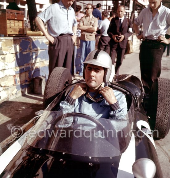 Jack Brabham, (8) Cooper T53. Monaco Grand Prix 1960. - Photo by Edward Quinn