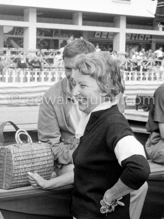 Pat Moss, sister of Stirling Moss, and Dan Gurney. Monaco Grand Prix 1960. - Photo by Edward Quinn