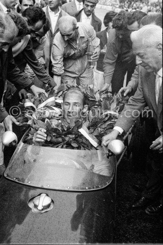 Stirling Moss, the race winner. Monaco Grand Prix 1960. - Photo by Edward Quinn
