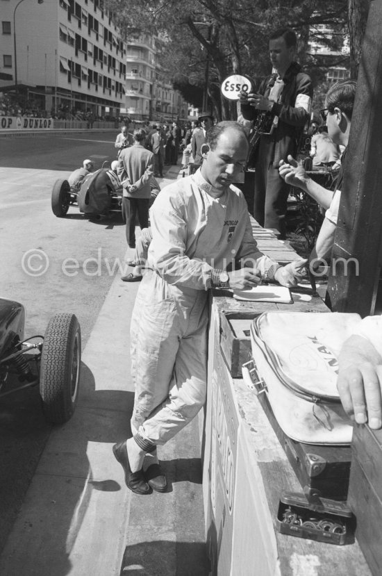 Stirling Moss. Monaco Grand Prix 1961. - Photo by Edward Quinn