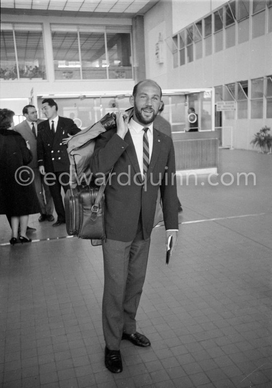 Stirling Moss. Nice Airport 1963 - Photo by Edward Quinn