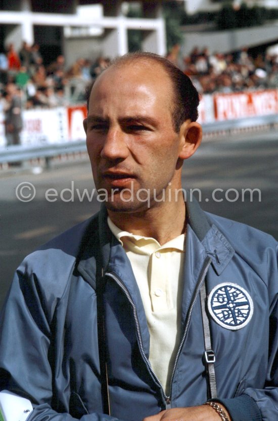 Stirling Moss, commentates for ABC Wide World of Sport. Monaco Grand Prix 1964. - Photo by Edward Quinn