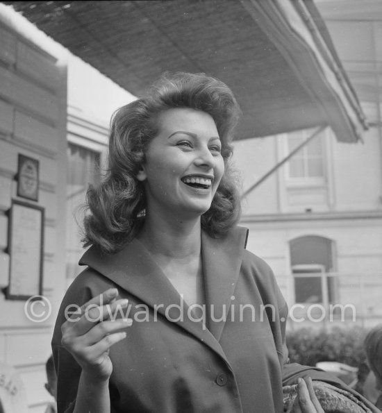 Sophia Loren. Cannes Film Festival 1954. - Photo by Edward Quinn