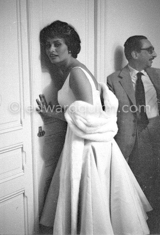 Sophia Loren Cannes Film Festival 1958. - Photo by Edward Quinn