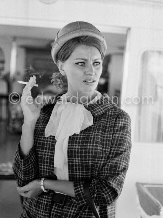 Sopia Loren, Cannes Film Festival 1962. - Photo by Edward Quinn