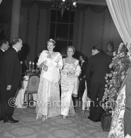 Princess Grace and her mother. "Bal de la Rose" ("Bal du Printemps"), Monte Carlo 1958. - Photo by Edward Quinn
