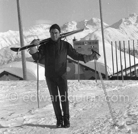 Porfirio Rubirosa, St. Moritz 1961. - Photo by Edward Quinn
