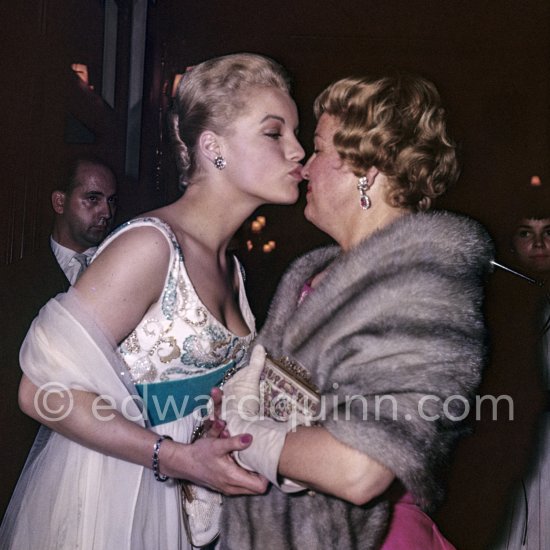 Romy Schneider and her mother Magda Schneider. Gala evening, Cannes Film Festival 1959. - Photo by Edward Quinn