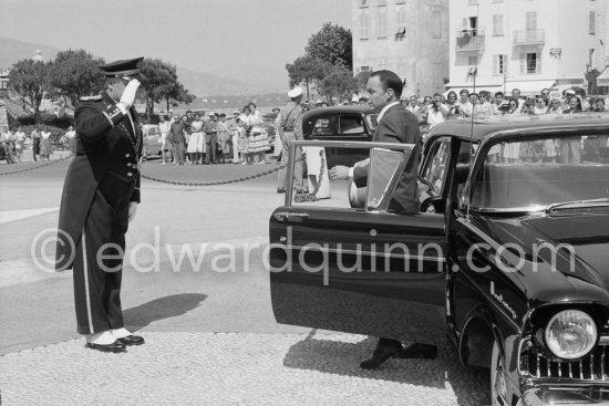 Ol’ Blue Eyes Frank Sinatra at the height of his fame; he’d won an Oscar for "From Here to Eternity" and was receiving rave reviews for his album "Come Fly with Me". In front of Monaco Palace 1958. Car: 1957 Mercury Monterey M-335 - Photo by Edward Quinn