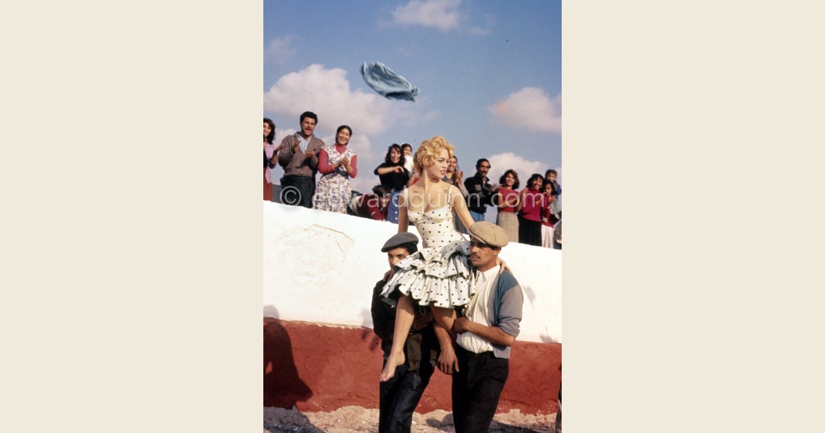 Brigitte Bardot During Filming Of The Last Scenes Of Les Bijoutiers Du