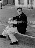 Marlon Brando at the port in Bandol 1956. - Photo by Edward Quinn