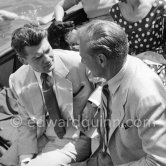 Gary Cooper and Jean Marais. Cannes Film Festival 1953. - Photo by Edward Quinn