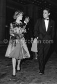 Romy Schneider and Alain Delon. Gala de Pâques at the International Sporting Club Monte Carlo 1959. - Photo by Edward Quinn