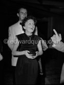 Edith Piaf. Monte Carlo Gala - Bal des Petits Lits Blancs. Monaco 1951. - Photo by Edward Quinn