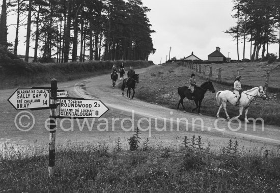 A group of riders near Roundwood 1963. - Photo by Edward Quinn