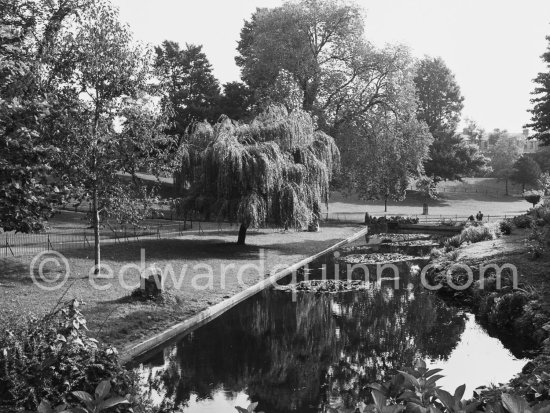 The People\'s Gardens in the Phoenix Park. Dublin 1963. Published in Quinn, Edward. James Joyces Dublin. Secker & Warburg, London 1974. - Photo by Edward Quinn