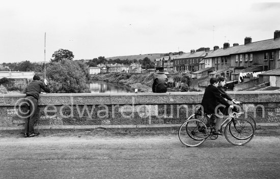 Boy fishing. Dublin 1963. - Photo by Edward Quinn