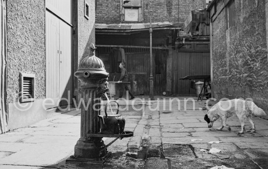 A freshwater fountain near Coles Lane. Dublin 1963. - Photo by Edward Quinn