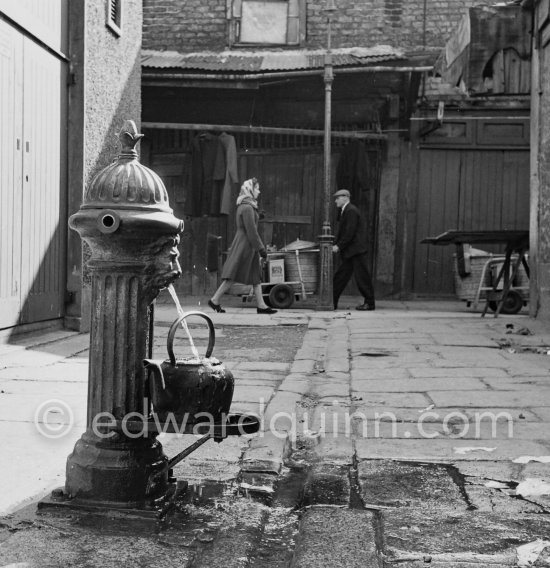 A freshwater fountain near Coles Lane. Dublin 1963. - Photo by Edward Quinn