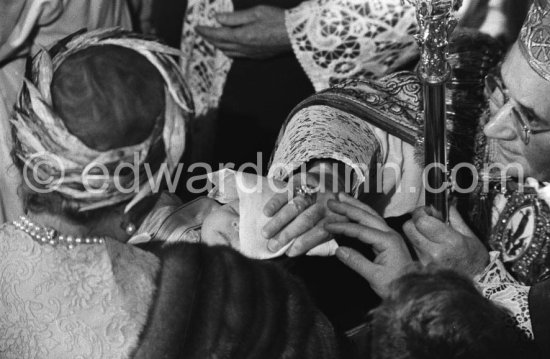 Baptism of Prince Albert. Monaco 1958. - Photo by Edward Quinn