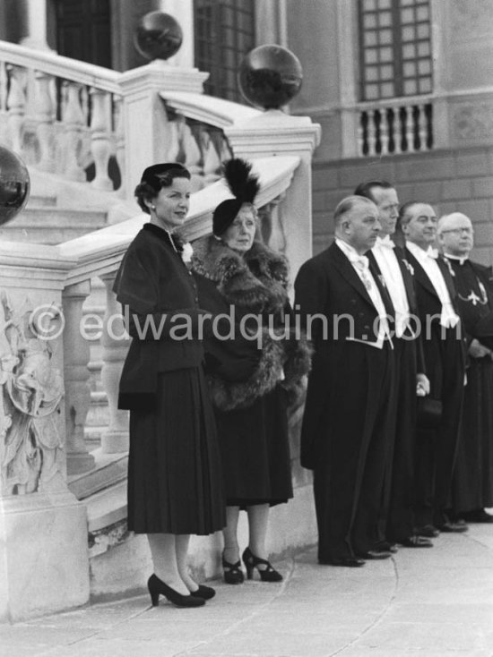 Princesse Antoinette. Fête Nationale. Monaco 1954 - Photo by Edward Quinn