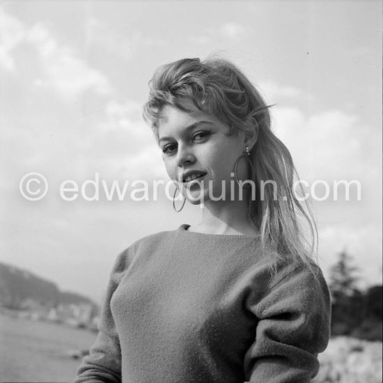 Brigitte Bardot at Coco Beach. Nice 1955. - Photo by Edward Quinn