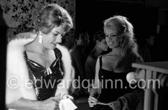 Brigitte Bardot and Philippe Nicaud during filming of “Voulez-vous danser avec moi?”. Nice 1959. - Photo by Edward Quinn