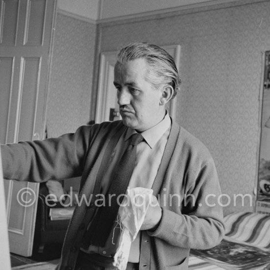 Irish painter and writer George Campbell. Dublin 1963 - Photo by Edward Quinn