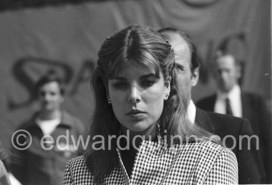 Princess Caroline of Monaco. Tennis Open of Monte Carlo 1979. - Photo by Edward Quinn