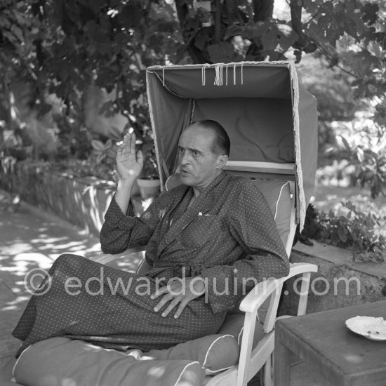 René Clair at his mansion. Sainte-Maxime 1953. - Photo by Edward Quinn